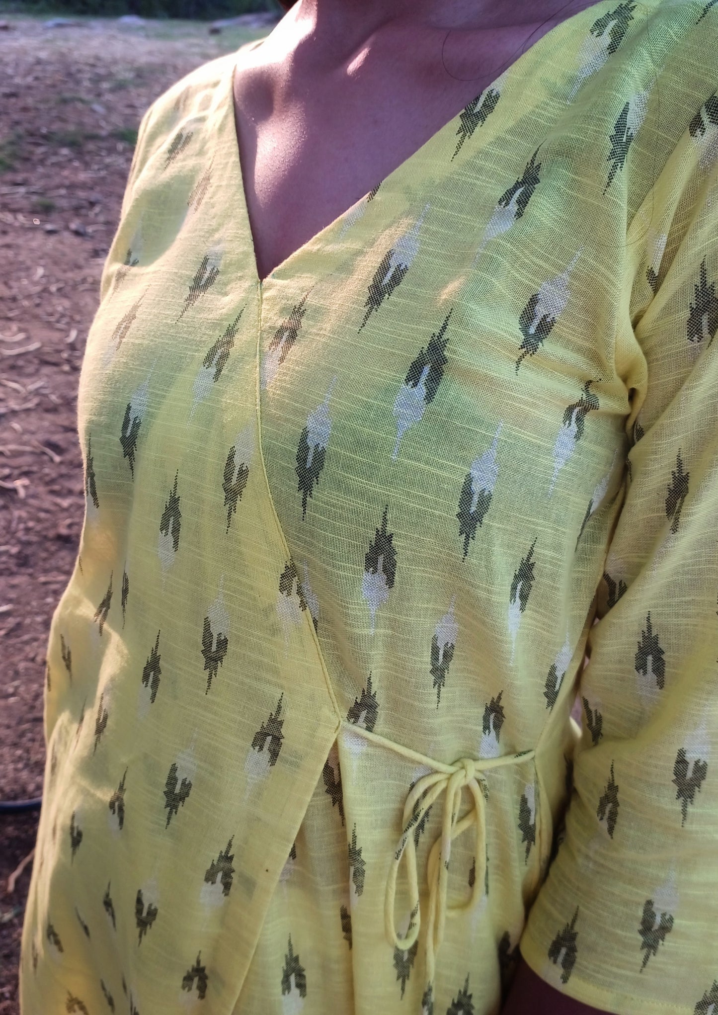 Sakhi Handloom Angrakha kurta