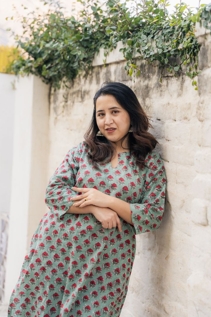 Aashi Sanganeri Long flared kurta