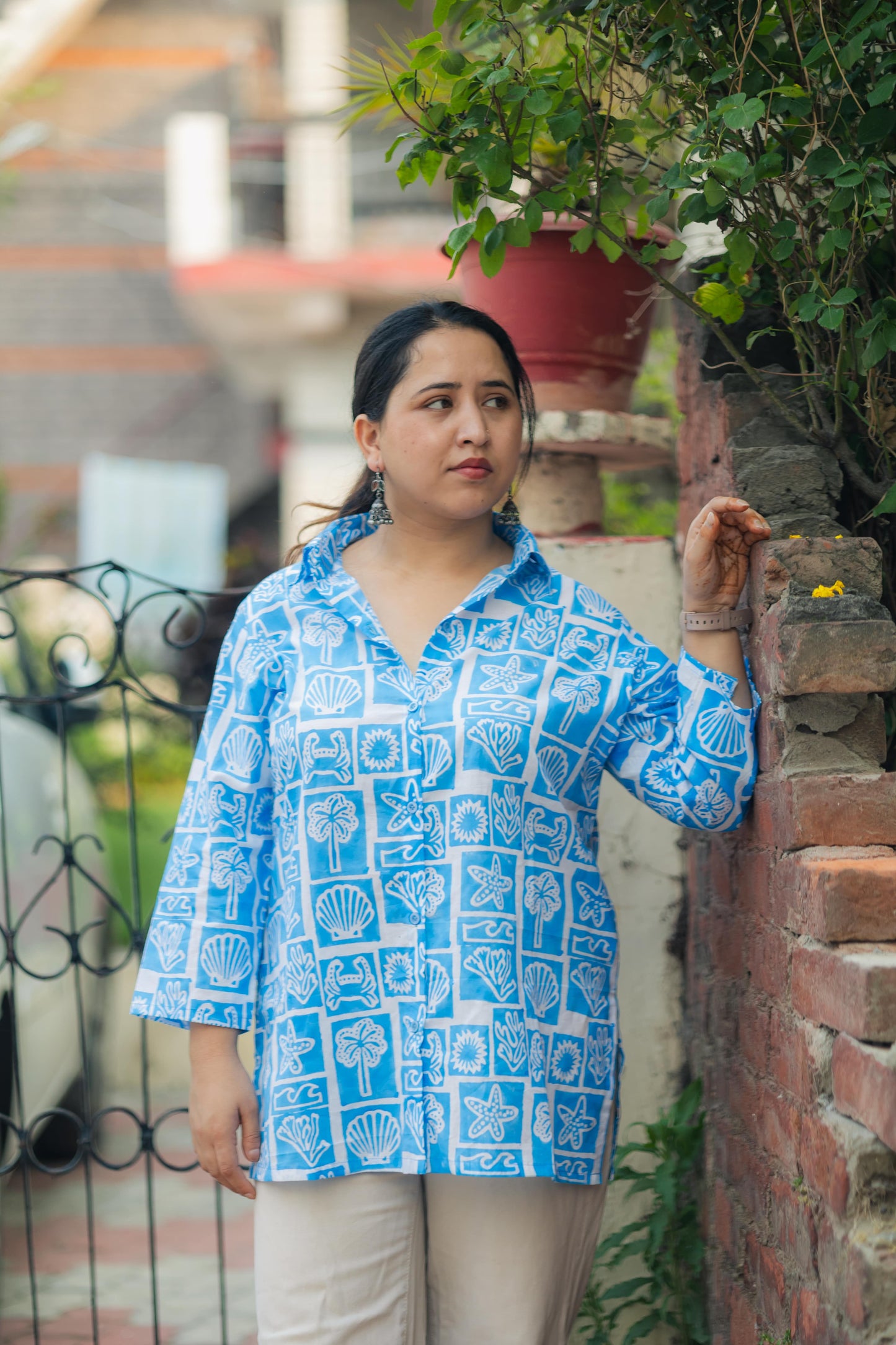 Iriya Sanganeri Shirt Style kurta