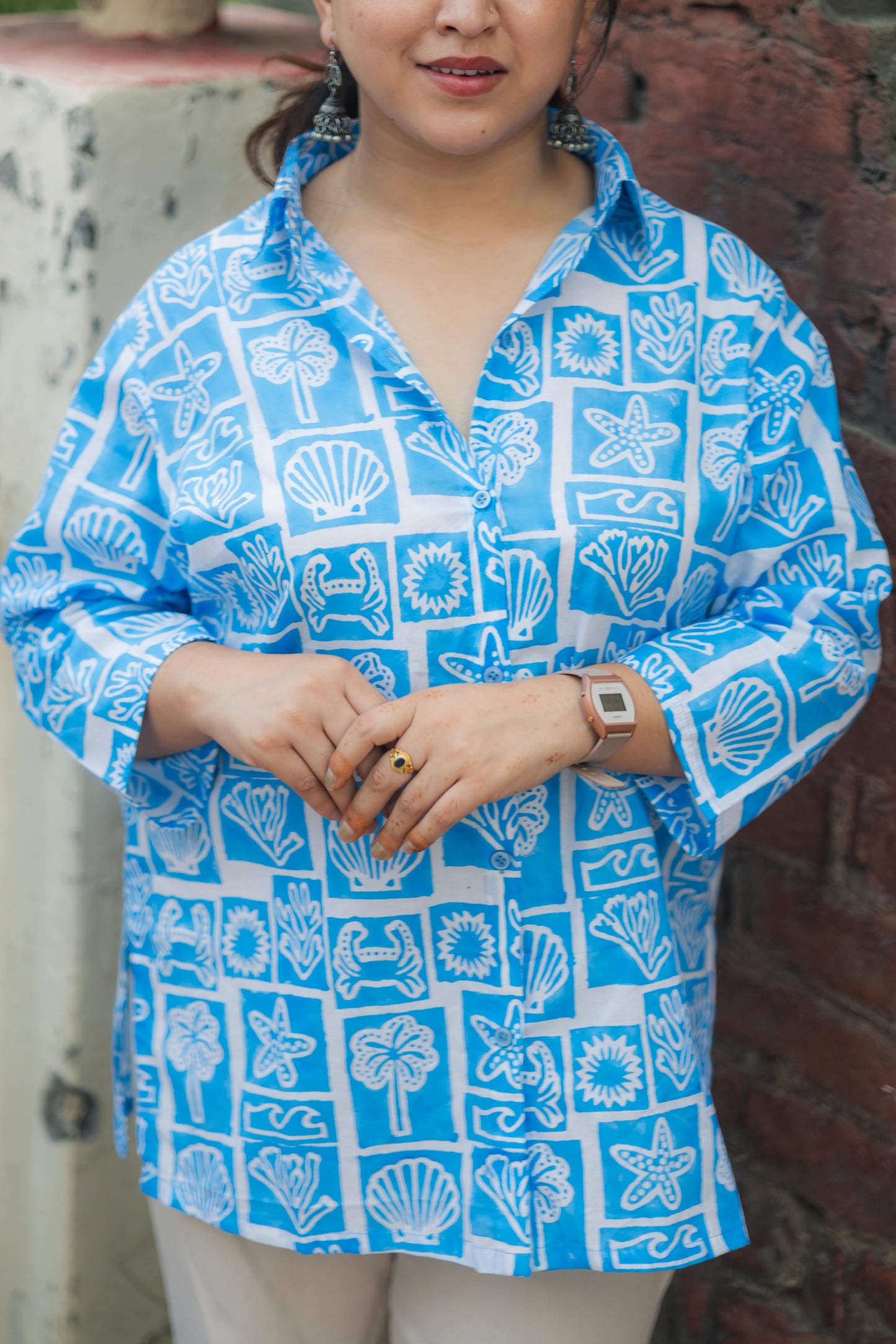 Iriya Sanganeri Shirt Style kurta