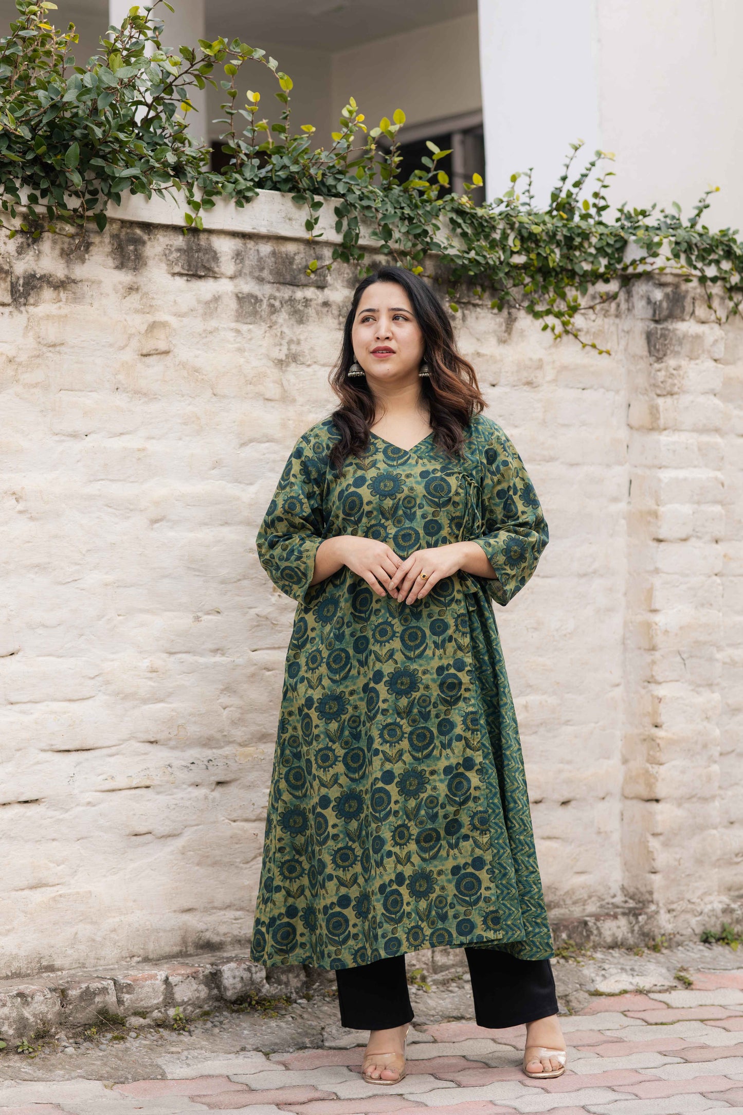 Isha Sanganeri Angrakha Long kurta