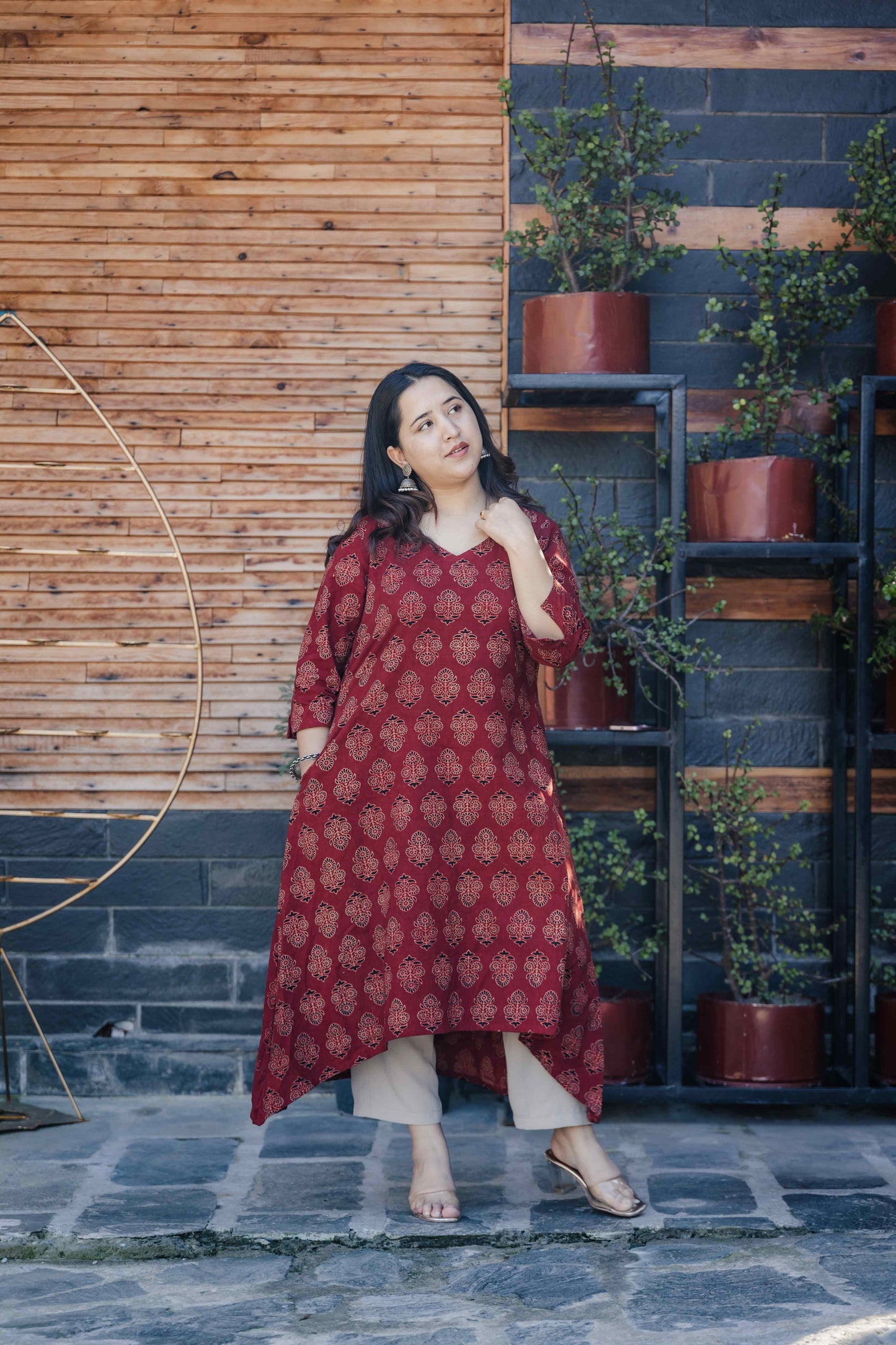 Meher Ajrakh Handblock printed Cotton Kurta