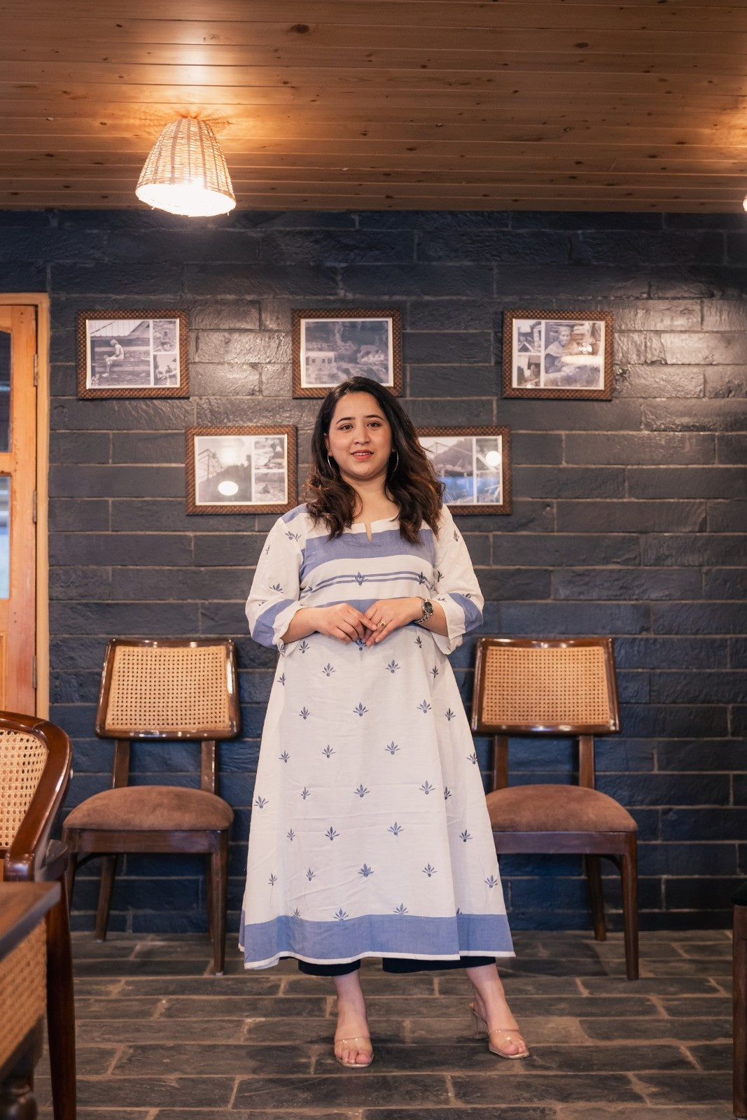 Saiya Handloom Cotton A-line Kurta