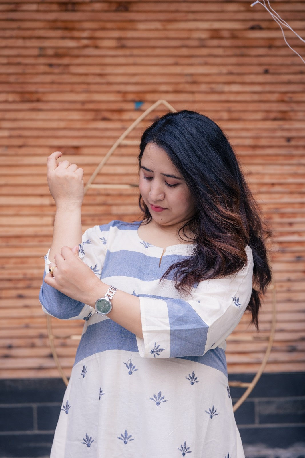 Saiya Handloom Cotton A-line Kurta