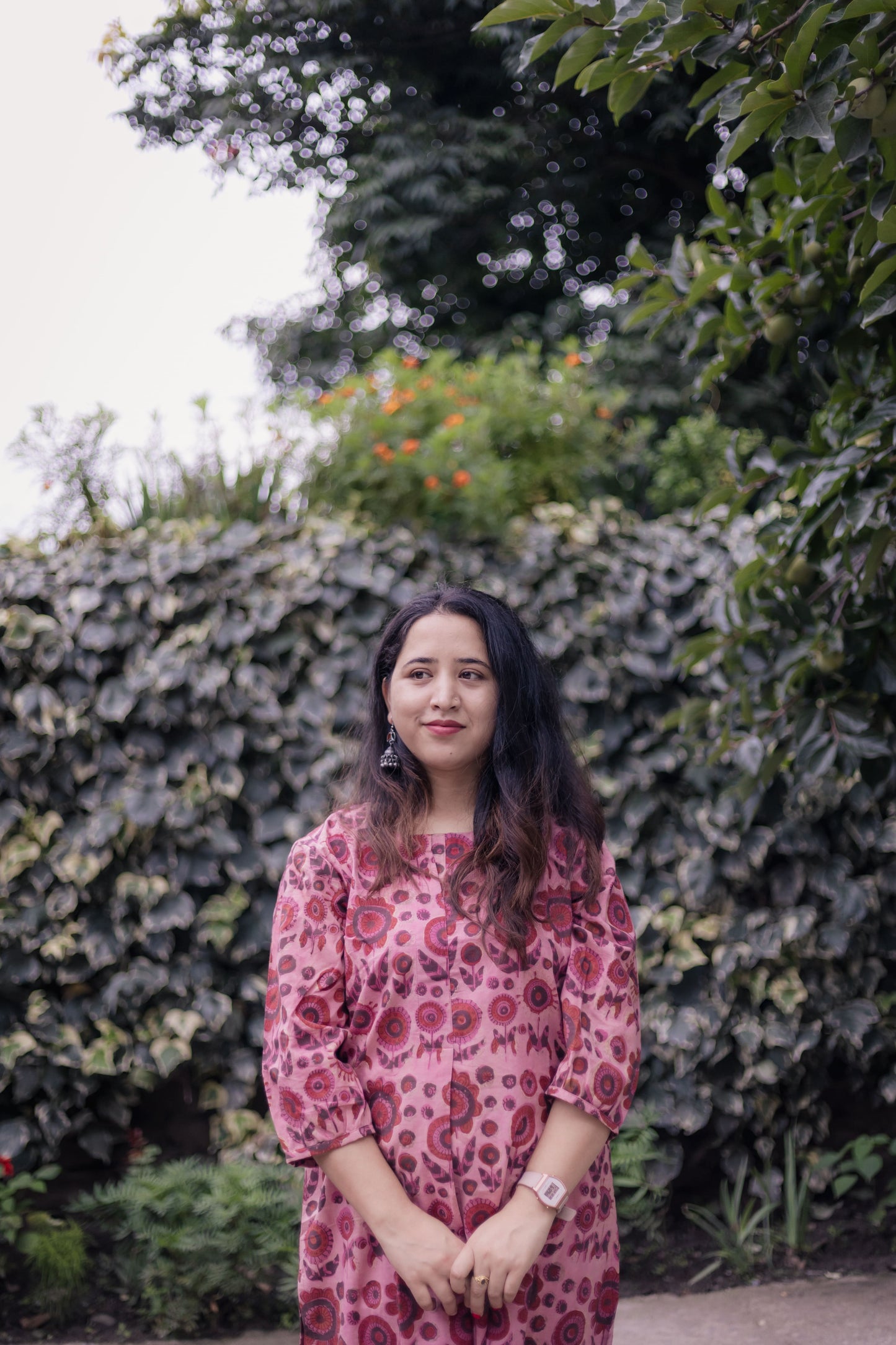 Ahani Ajrakh Blockprinted Short Cotton Kurta