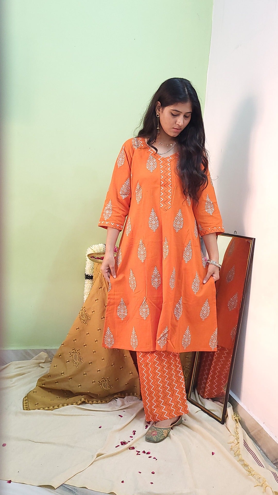 Divyanka Handloom Cotton  C0-ord set