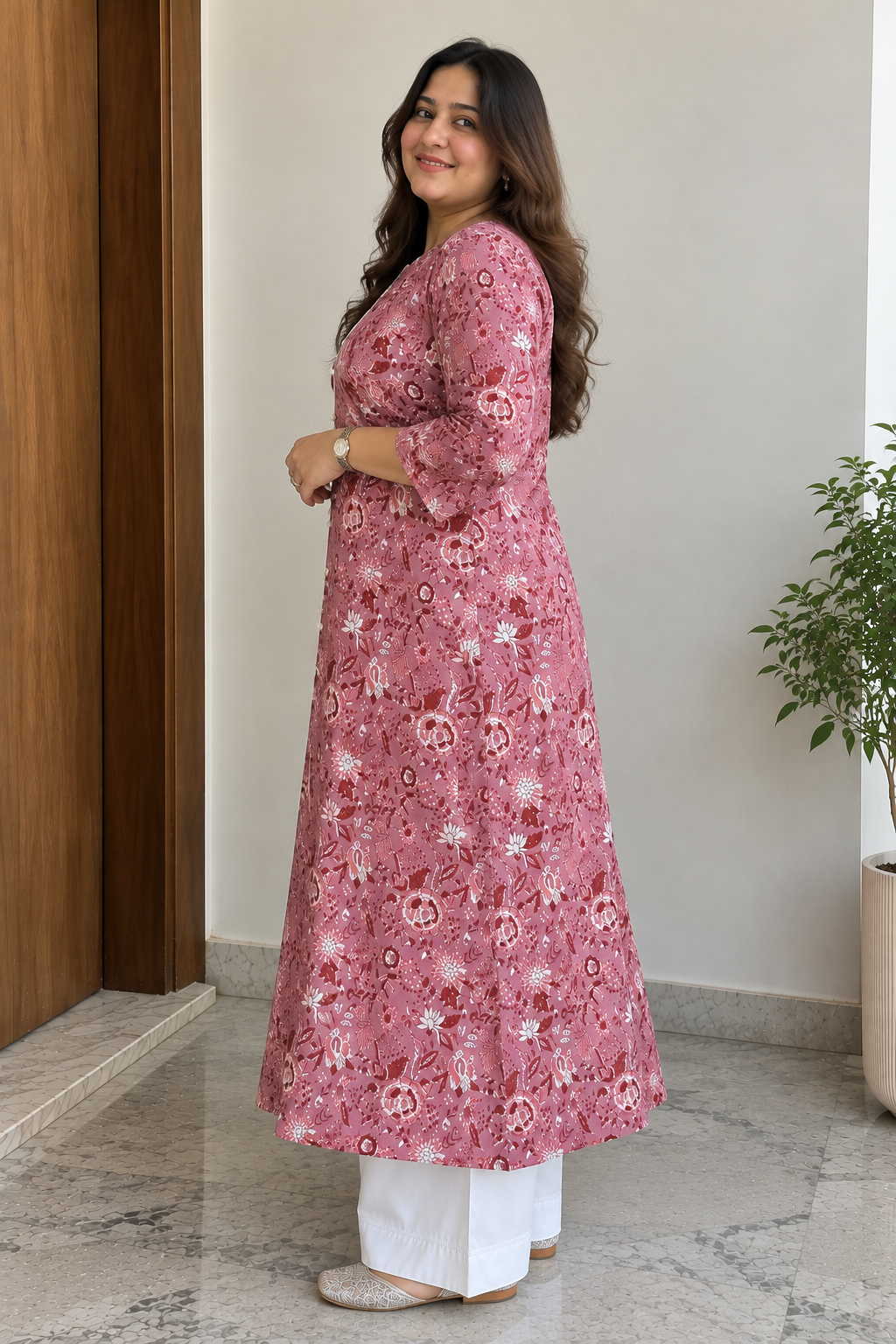 Arni sanganeri A-line Kurta