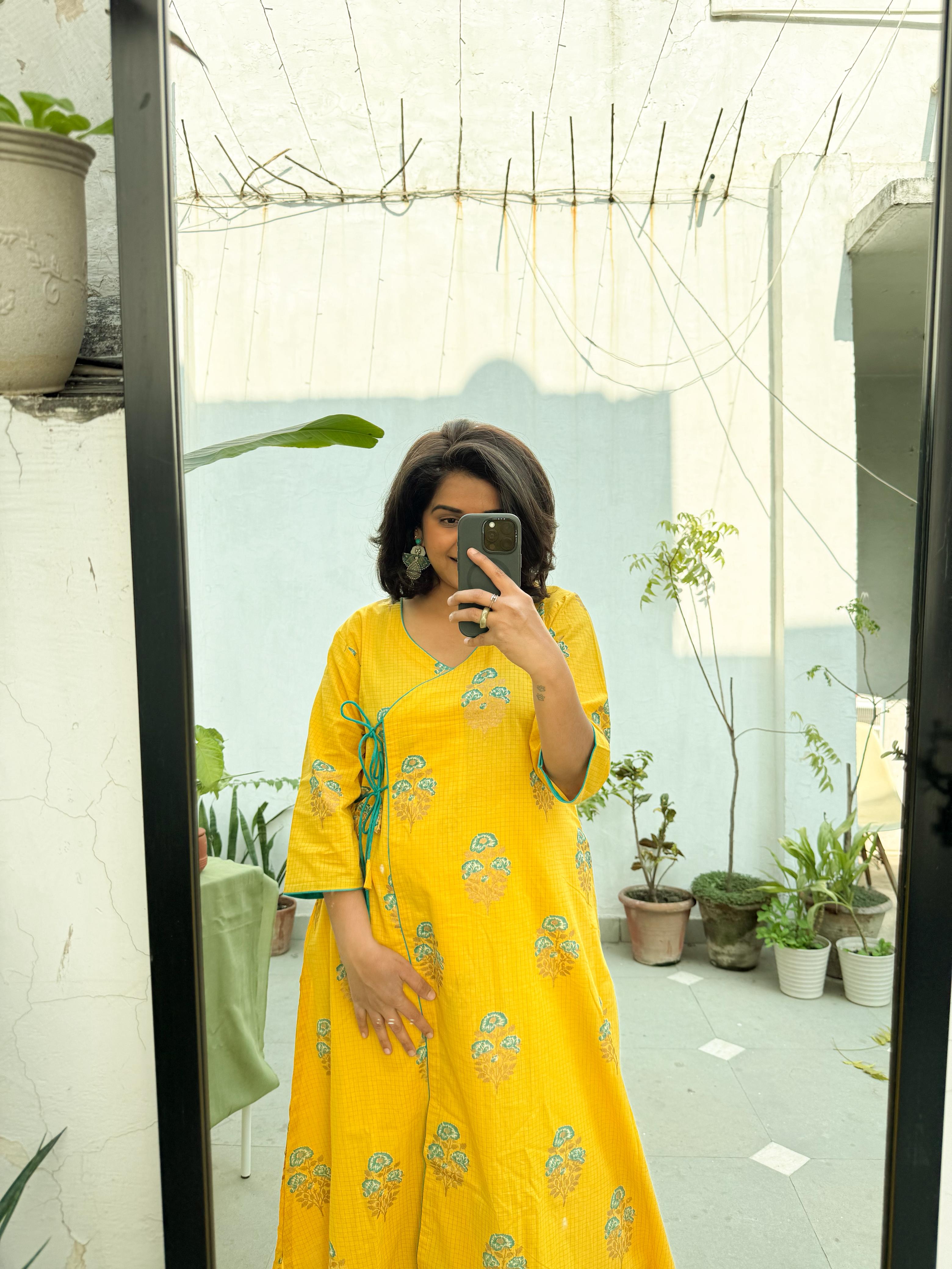 Ishani Angrakha Style Long Kurta