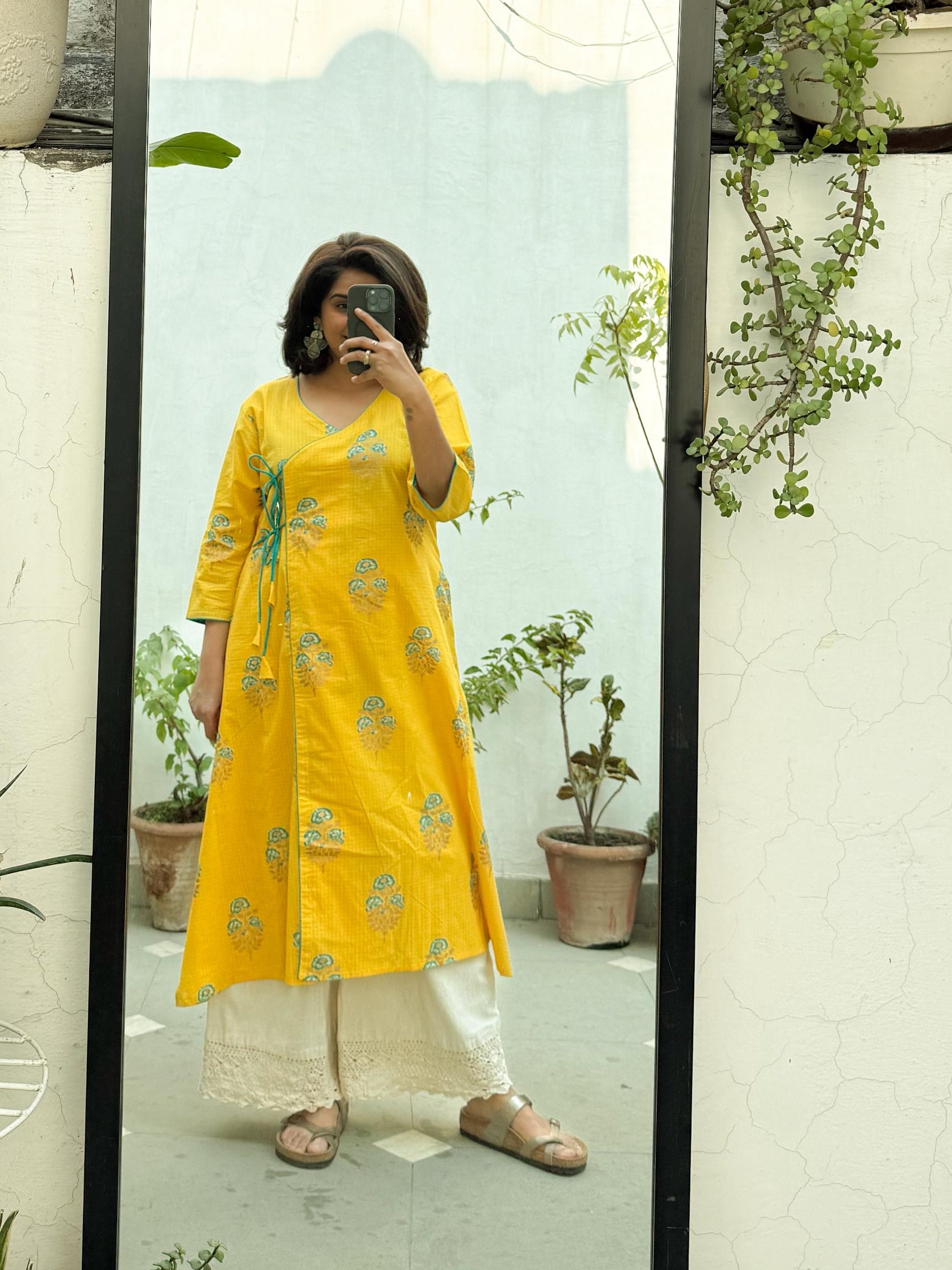 Ishani Angrakha Style Long Kurta
