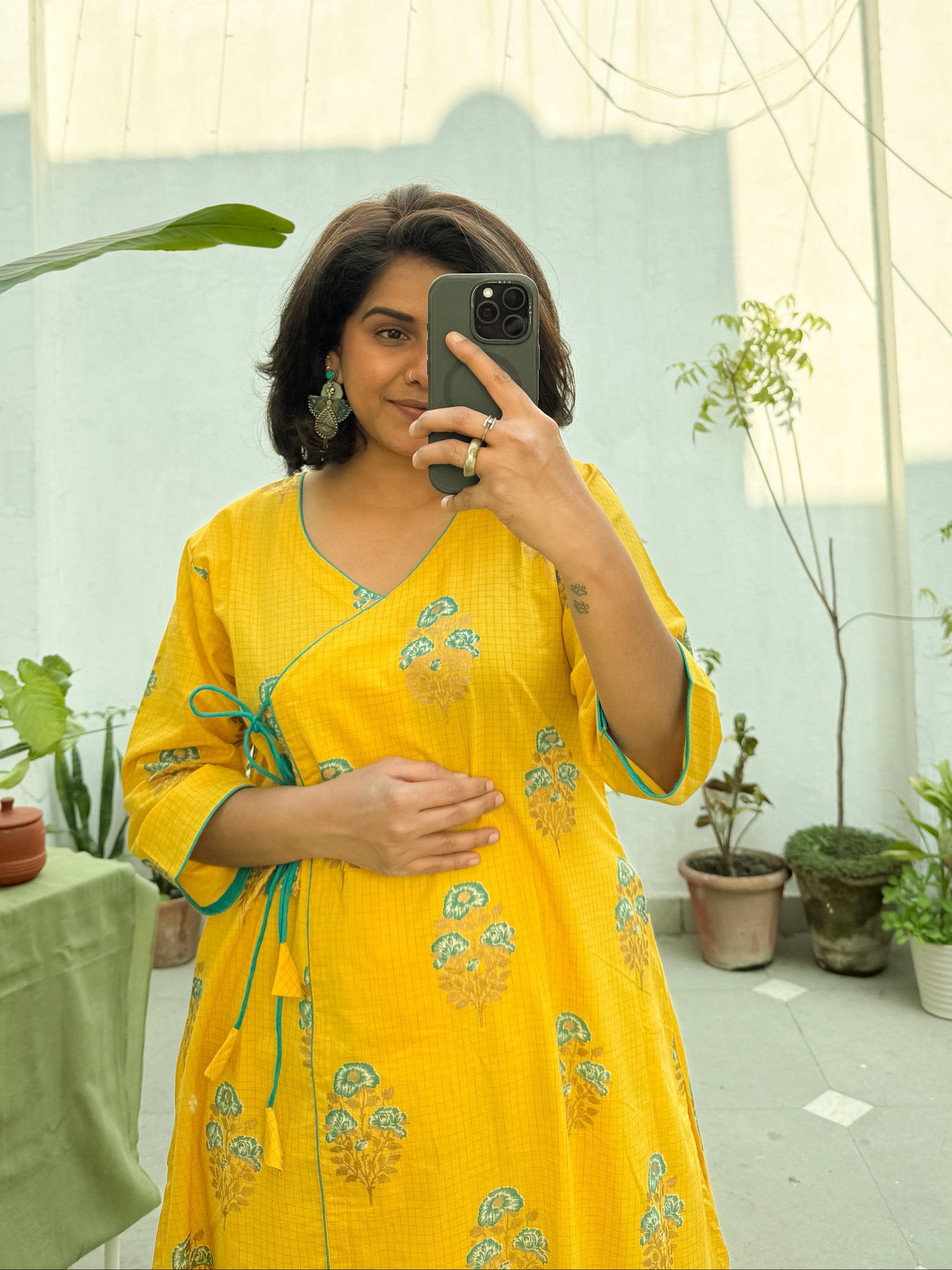 Ishani Angrakha Style Long Kurta