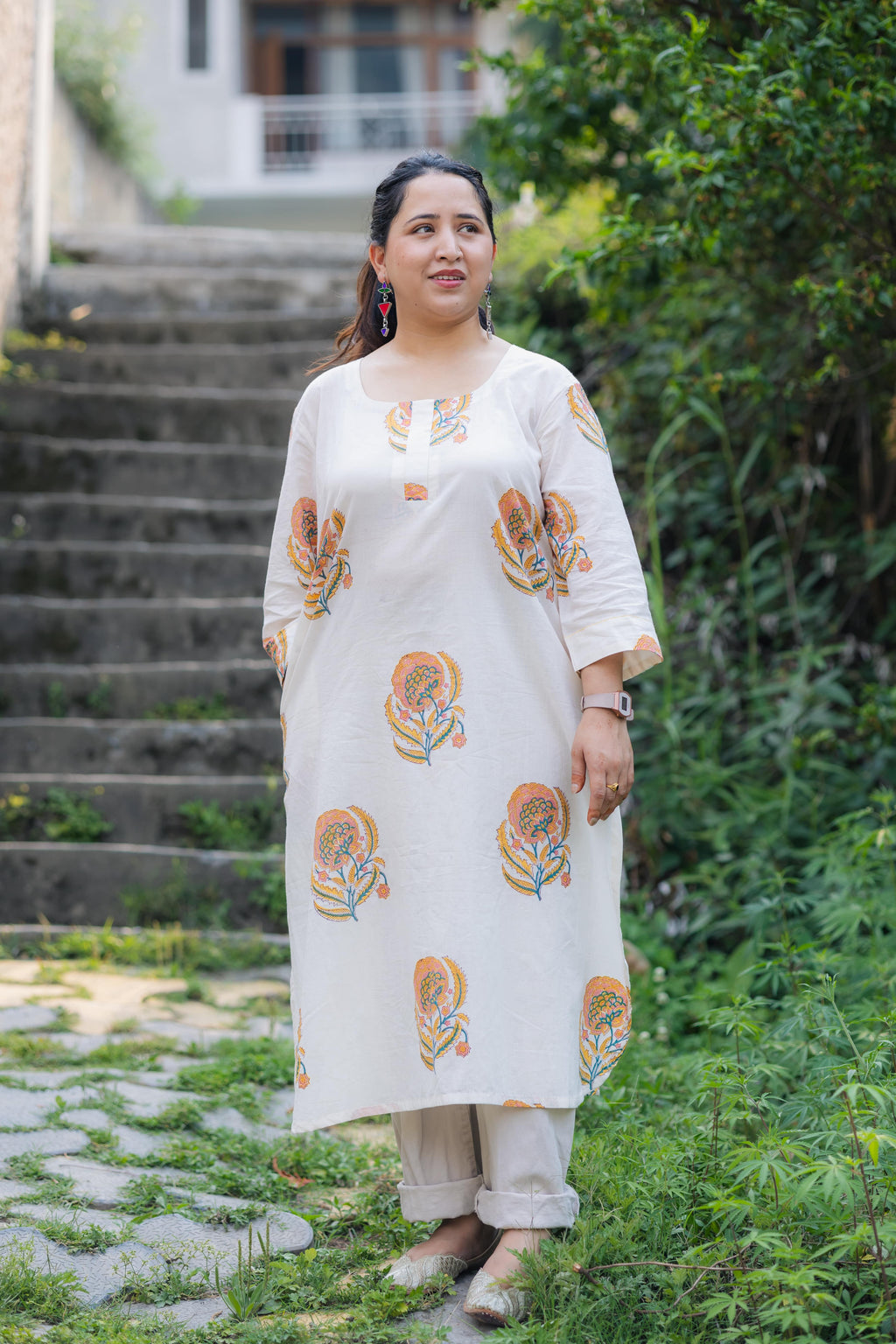 Purvi Long Flared Kurta