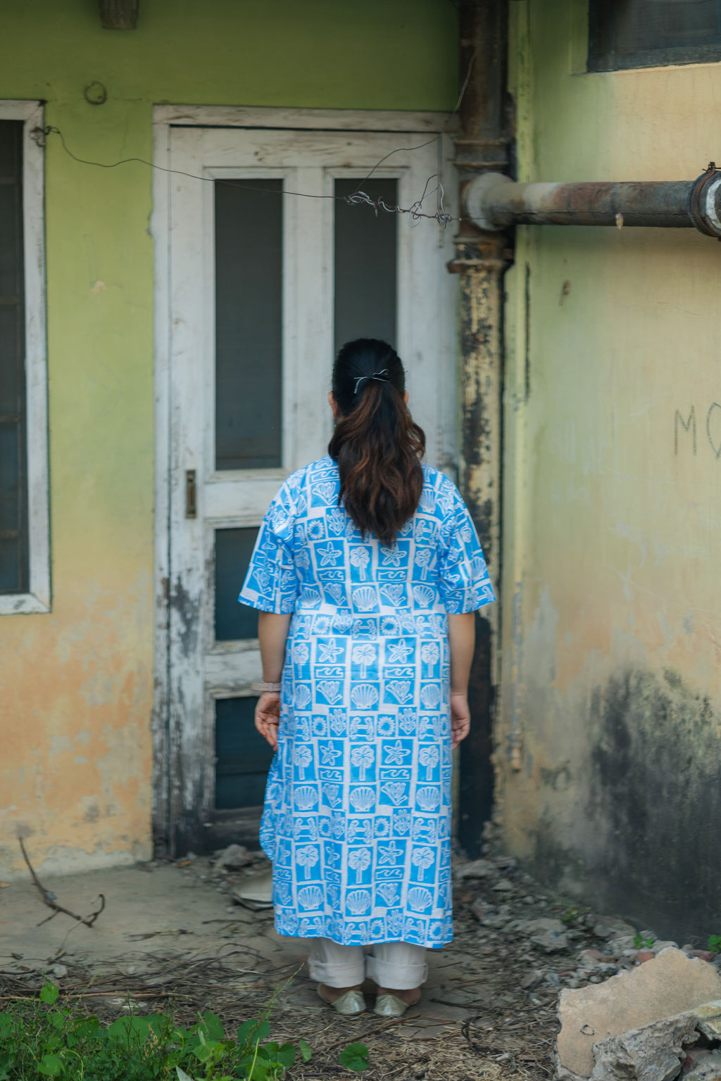 Sanganeri Long Cotton Kurta