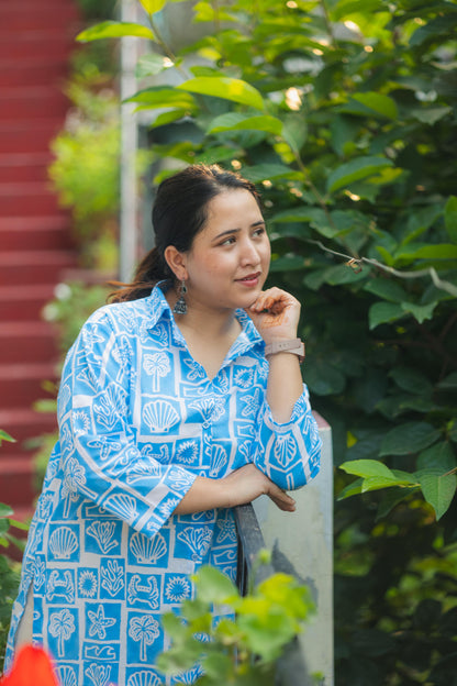Iriya Sanganeri Shirt Style kurta