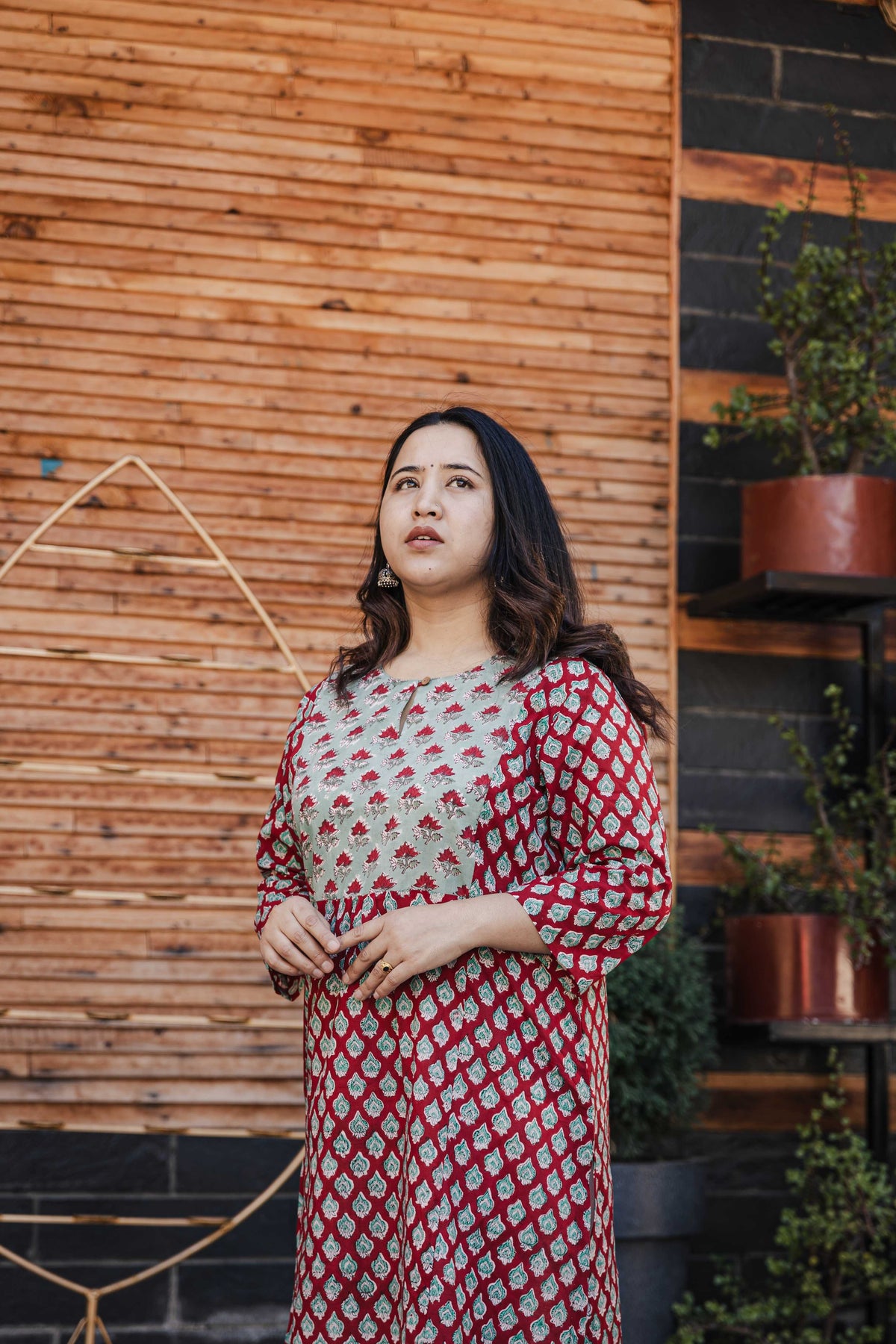 Abha Sanganeri A-line Kurta