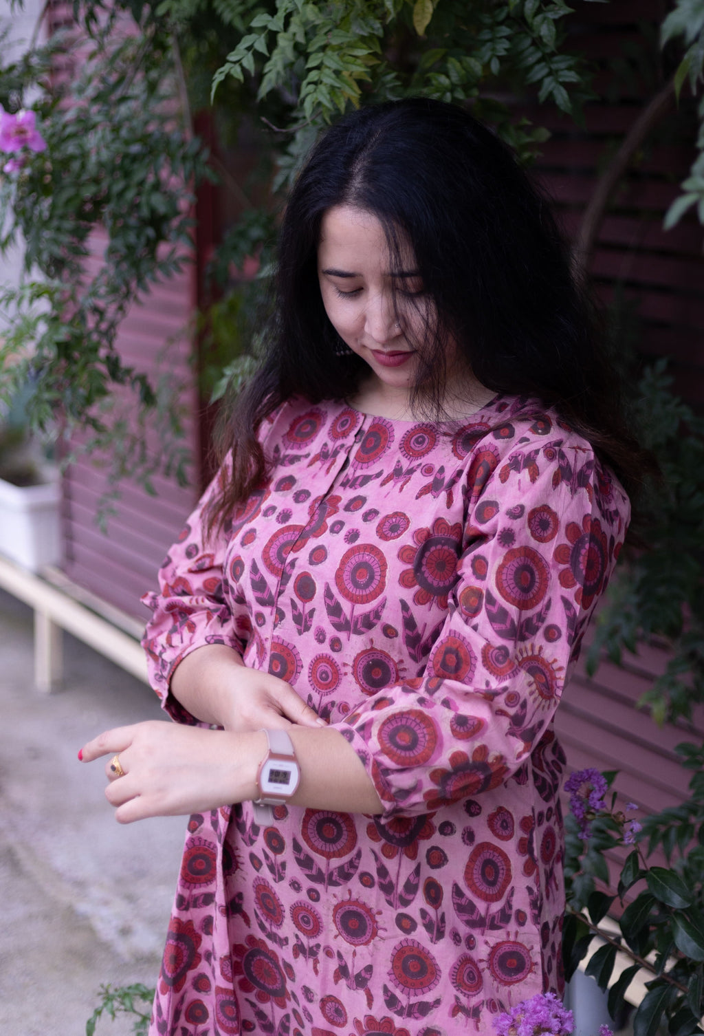 Pihu Ajrakh Short Cotton Kurta