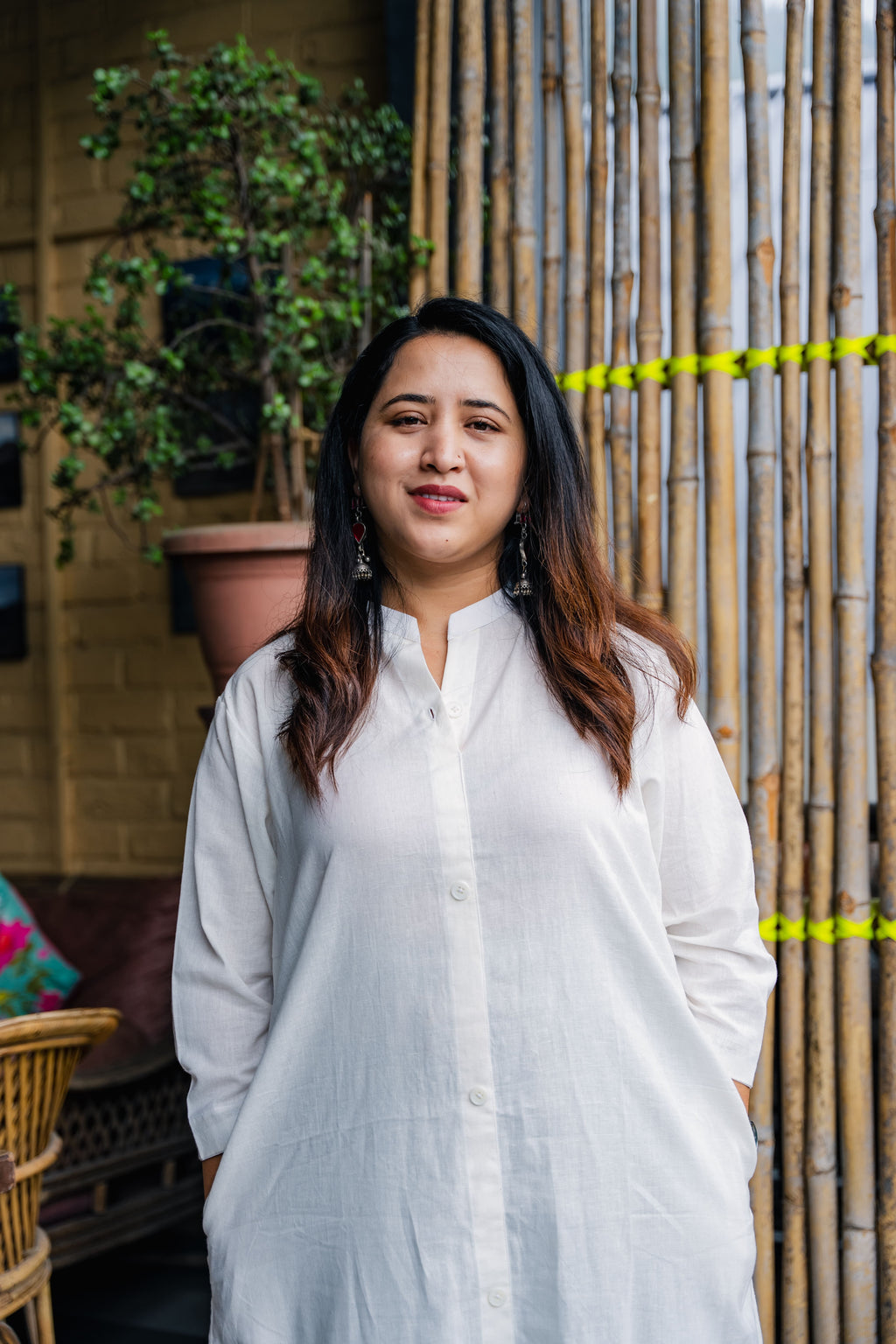 Asha Mul Cotton Co-ord set with printed pant