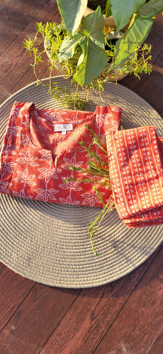 Falguni Sanganeri Cotton kurta set