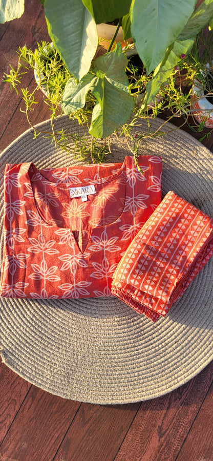 Falguni Sanganeri Cotton kurta set