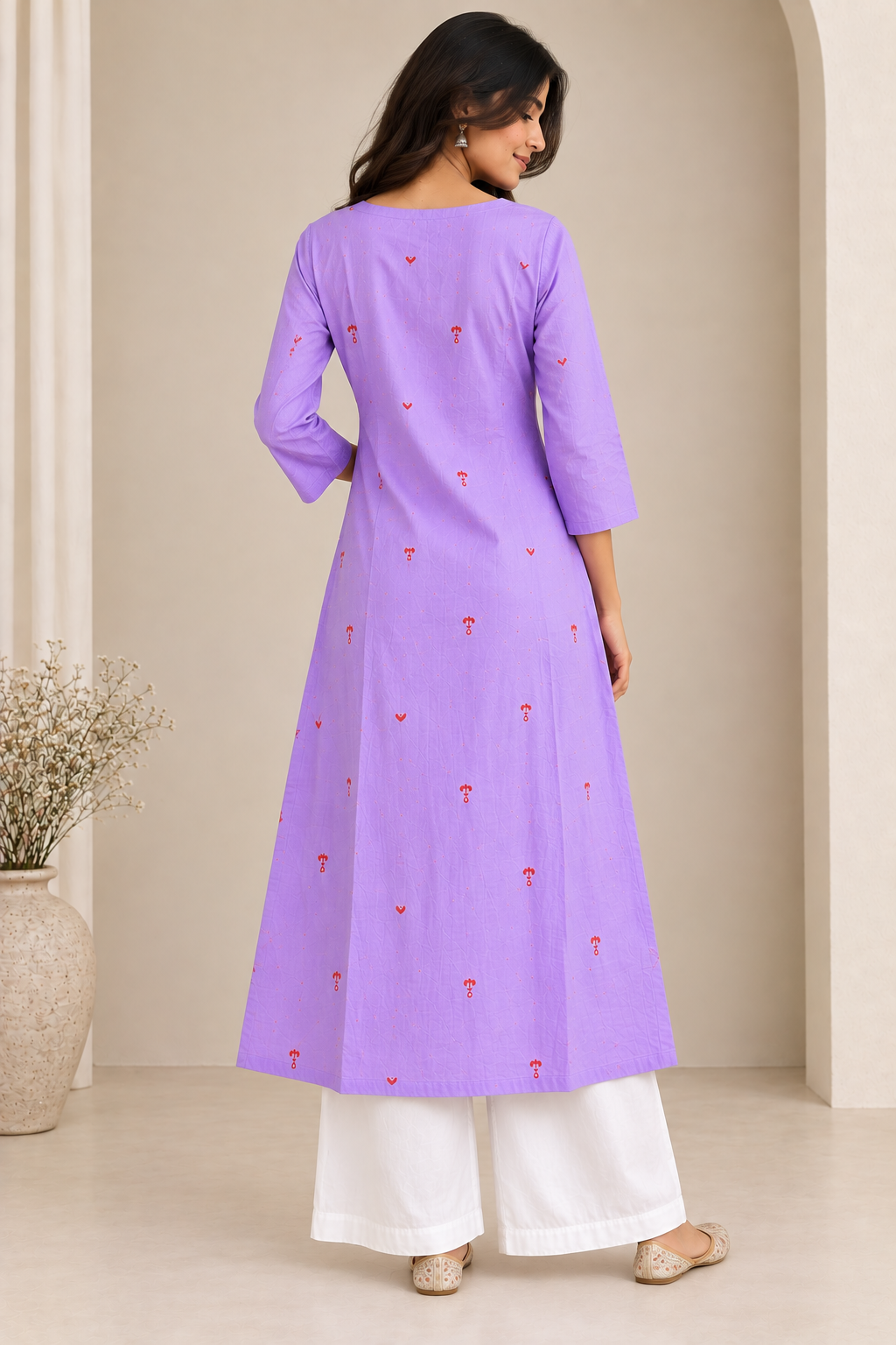Isha Handloom Cotton A-line Kurta
